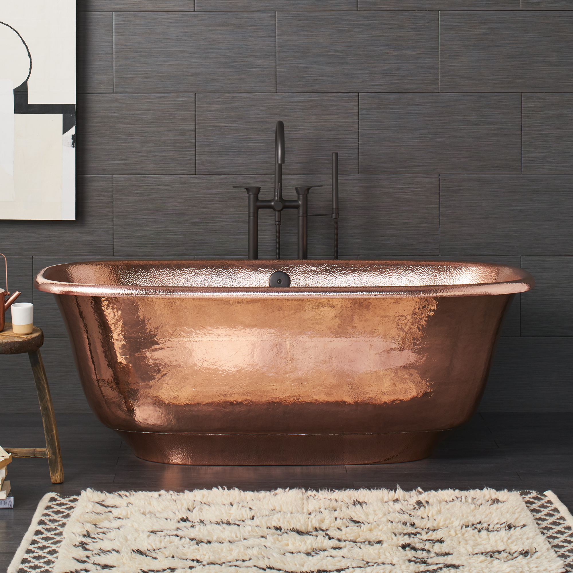 Copper Bathtubs found at French Creek Designs | Santorini Soaking Tub
