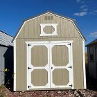 Buy Now 10×16 Lofted Barn Shed For Sale - Clay Paint, Barn White Trim or Order at French Creek Designs Shed Sales, Casper, WY