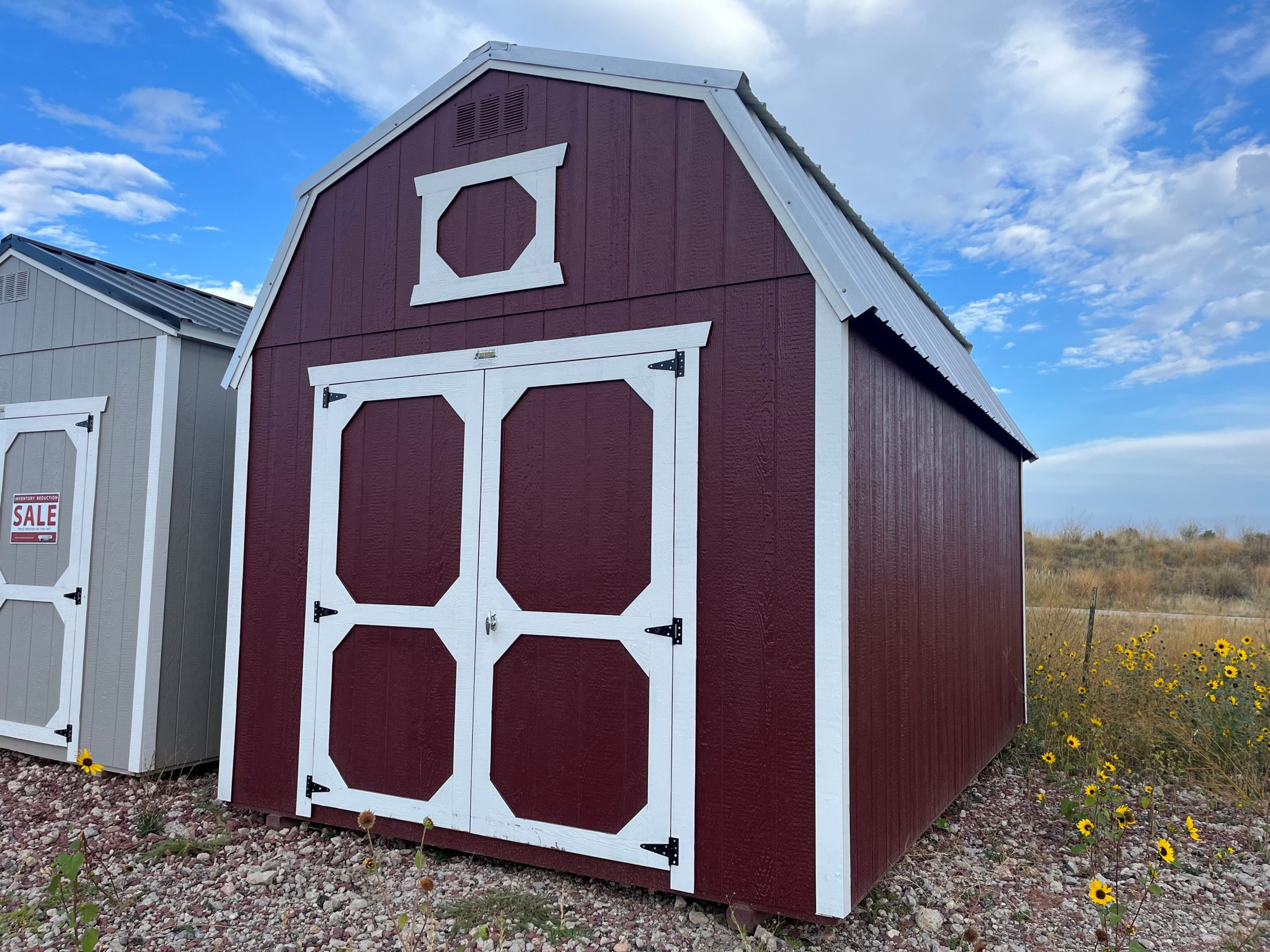10×16 Lofted Barn Shed For Sale Barn Red Barn White Trim