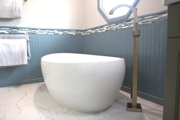 Client Bathroom Remodel 125, master bath tile accents