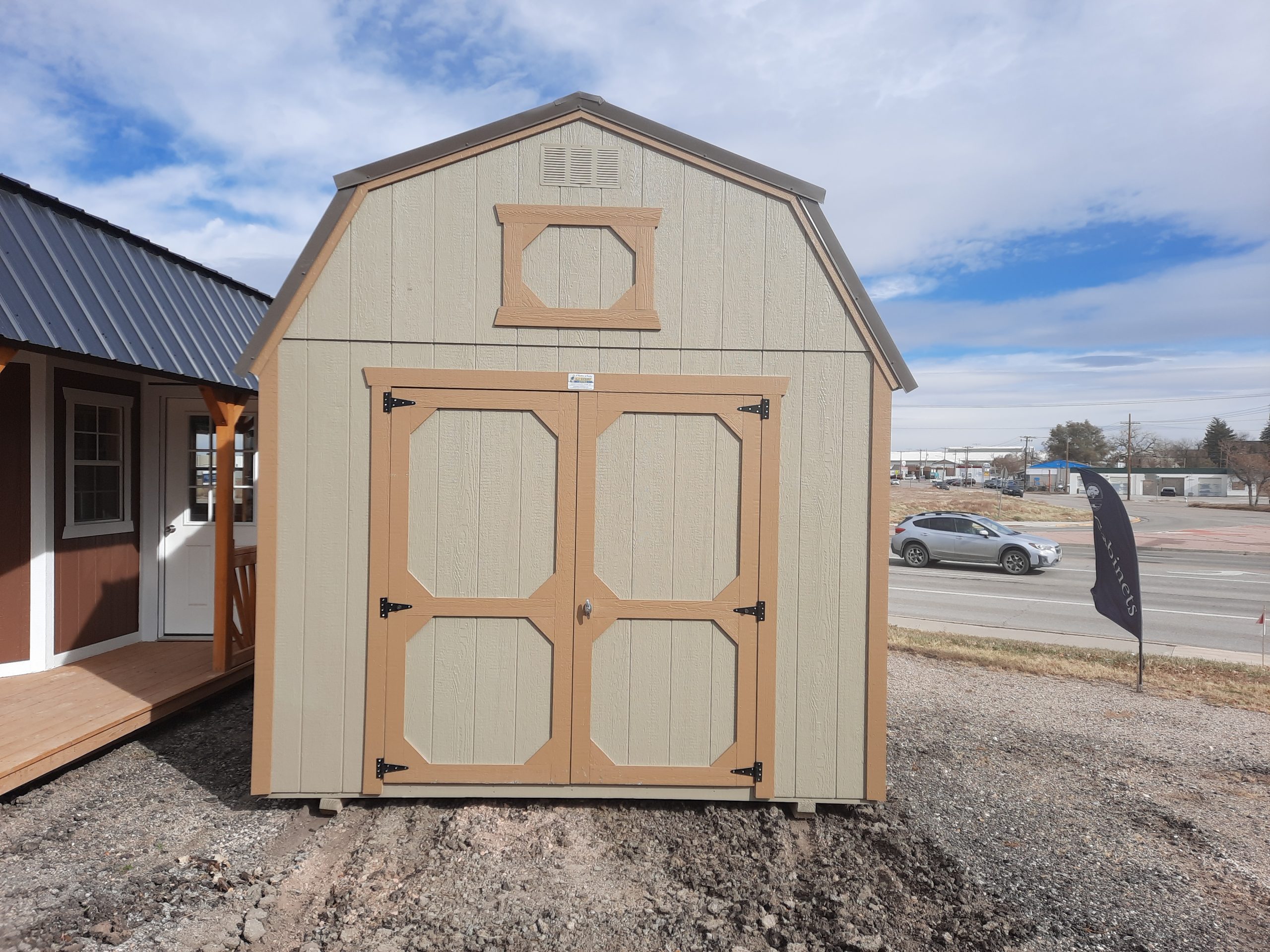 10×12 Lofted Barn Shed For Sale Baked Clay Paint
