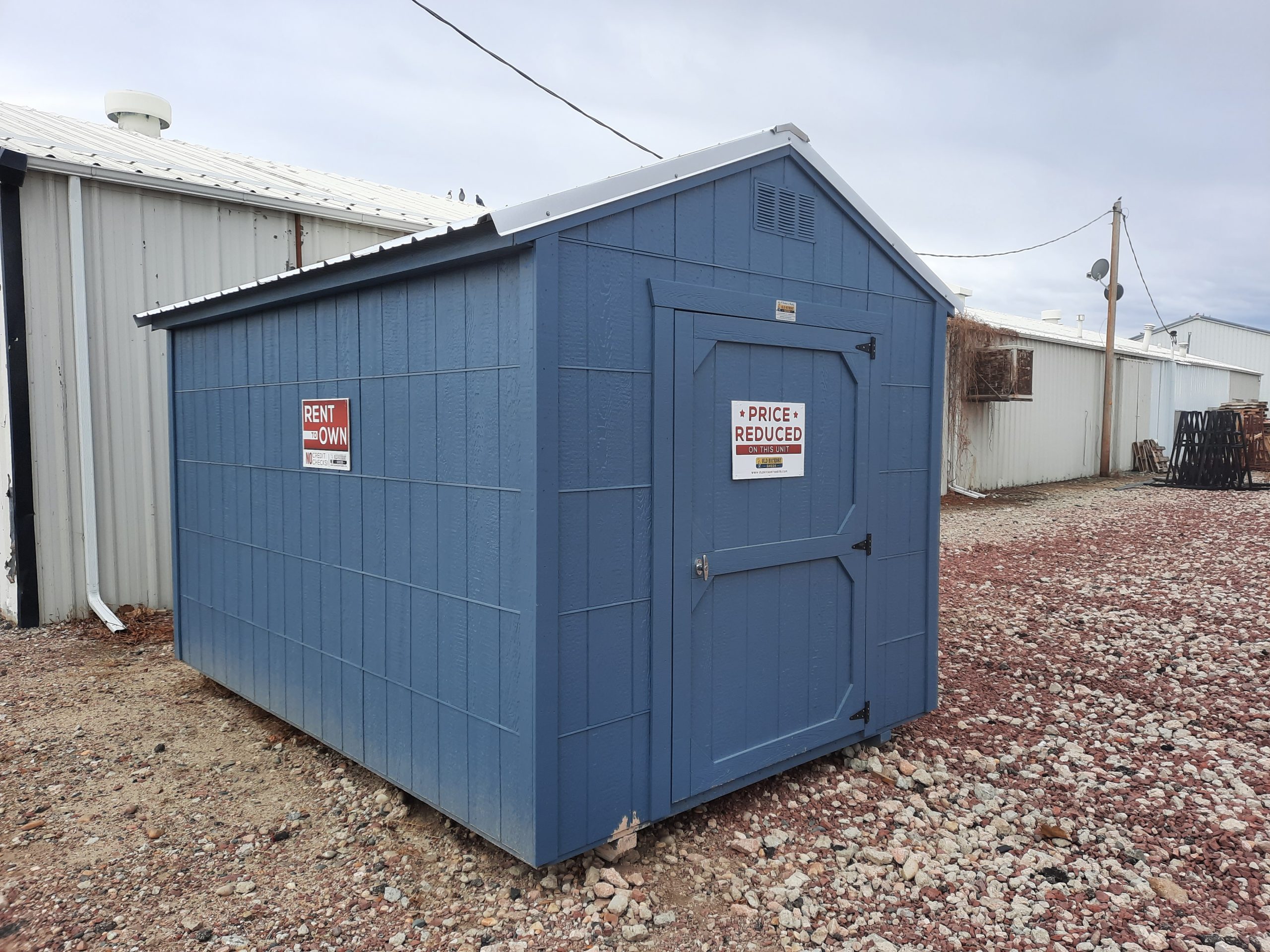 8×12 Utility Shed For Sale Belmont Blue Paint