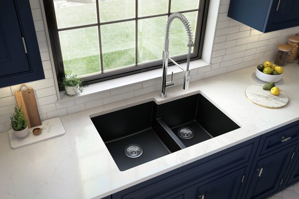 Black Quartz Composite Sink Karran