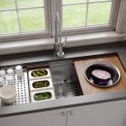 Shop the Karran 45" Undermount Single Bowl 16 Gauge Stainless Steel Workstation Kitchen Sink at French Creek Designs Kitchen Store in Casper, WY