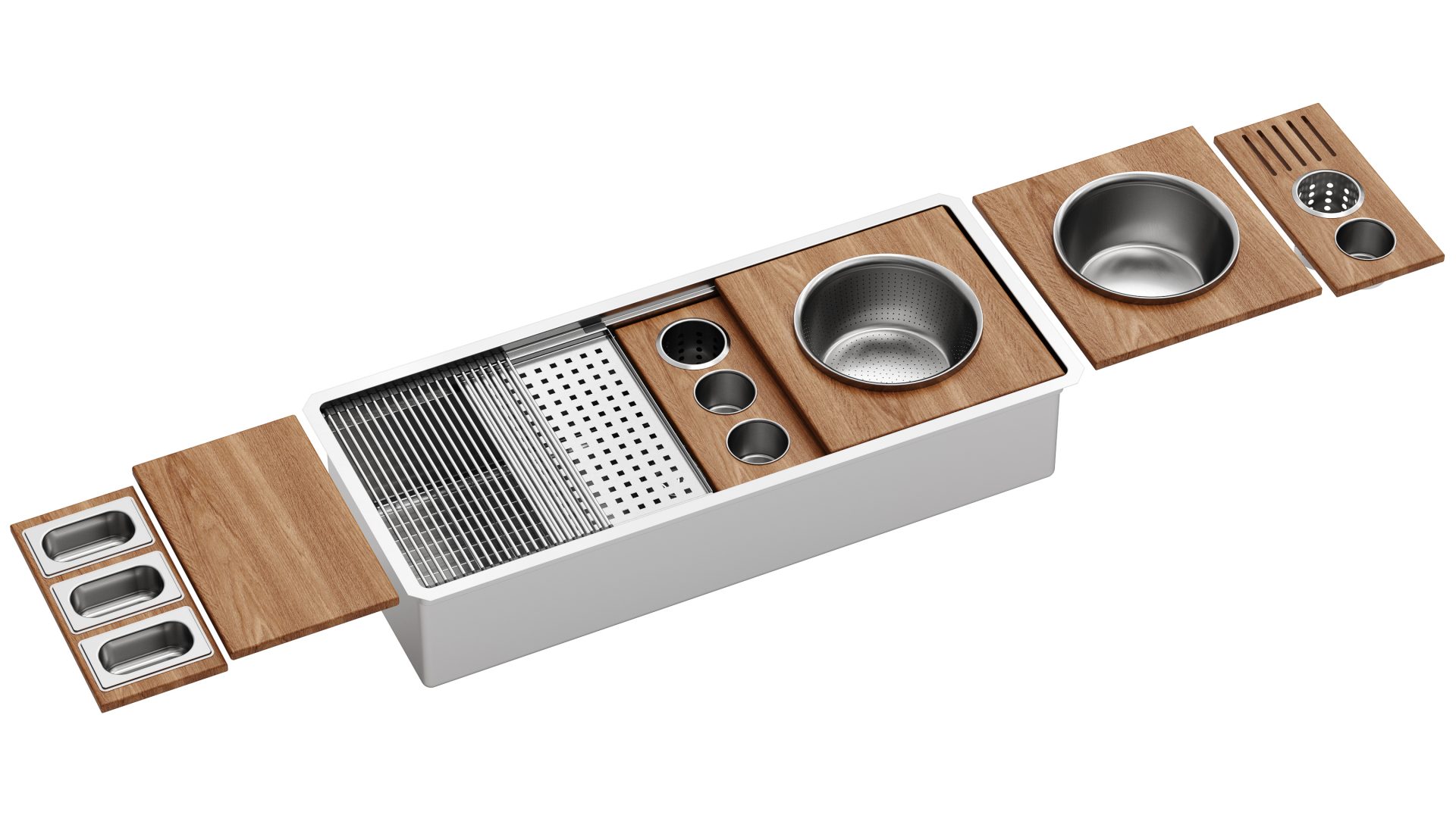 All In One Workstation Kitchen Sink for Busy Homes
