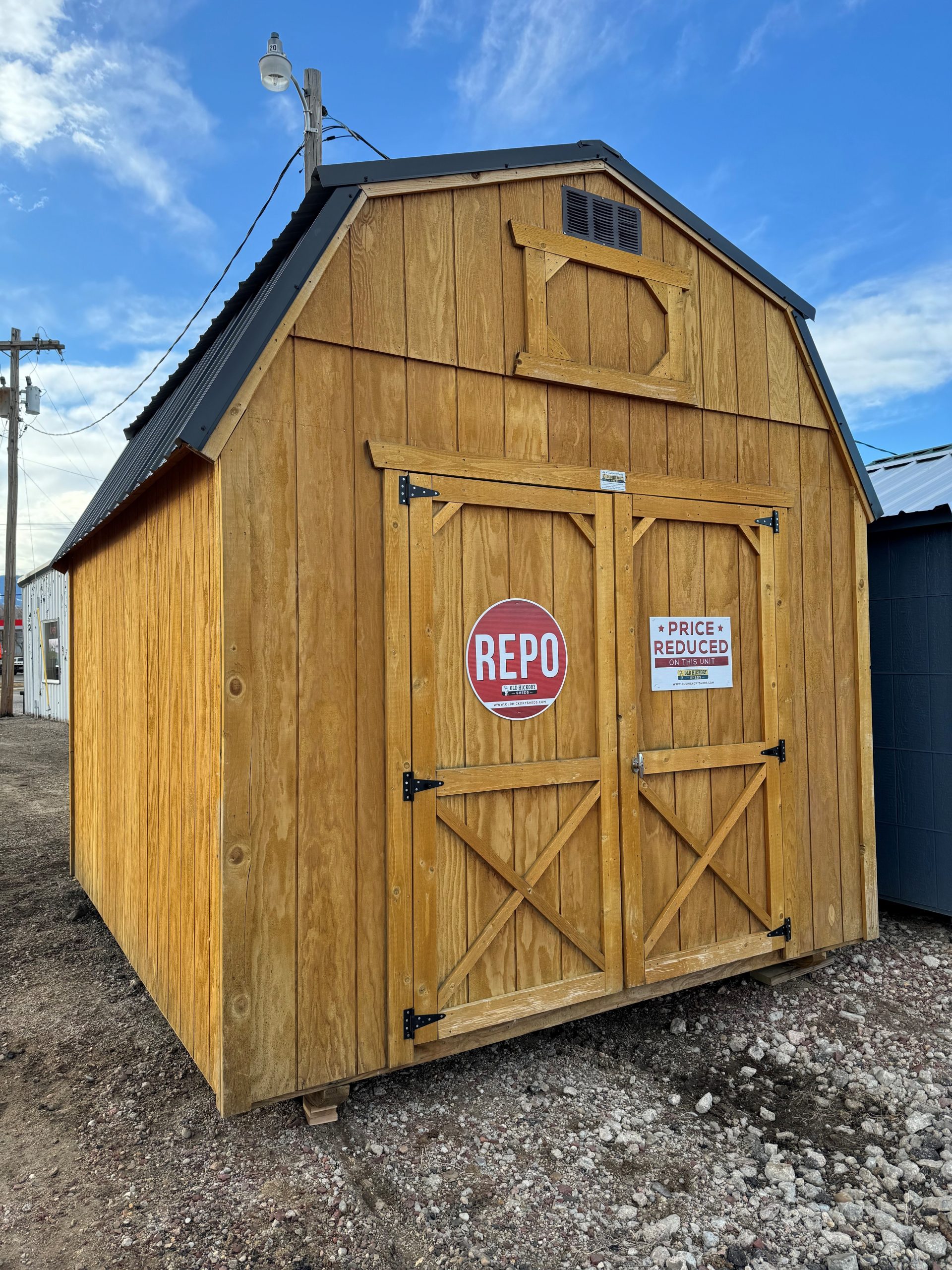 10×12 Lofted Barn Shed For Sale Unstained