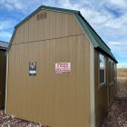 For Sale 10×20 Lofted Barn Shed For Sale Buckskin Paint Clay Trim at French Creek Sheds Sales in Casper, WY