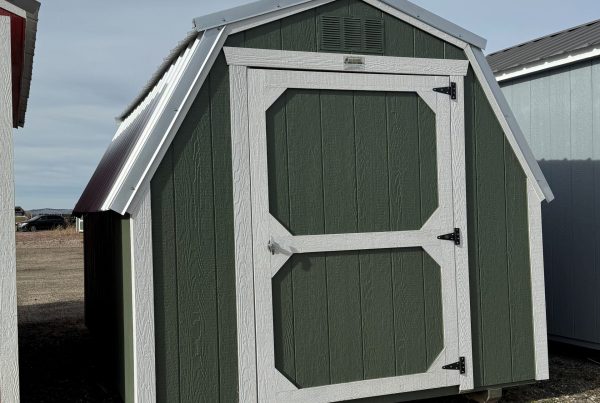 8x12 Rosemary Painted Barn Shed For Sale at French Creek Designs Shed Sales in Casper, Wyoming