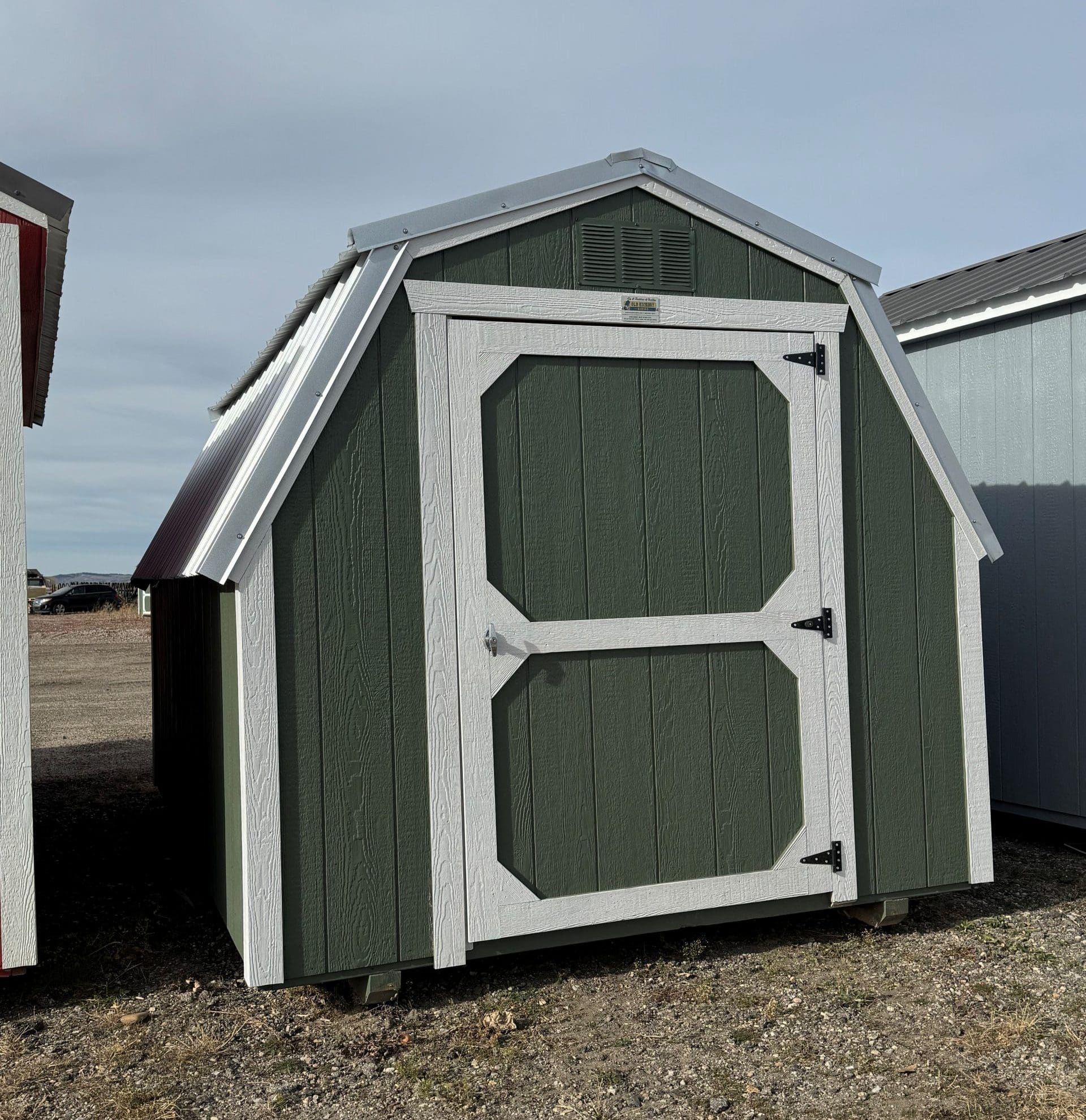 8x12 Rosemary Painted Barn Shed For Sale at French Creek Designs Shed Sales in Casper, Wyoming