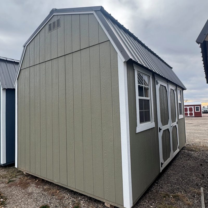 10×16 Hardware Painted Lofted Barn Shed For Sale at French Creek Designs, Casper, Wyoming