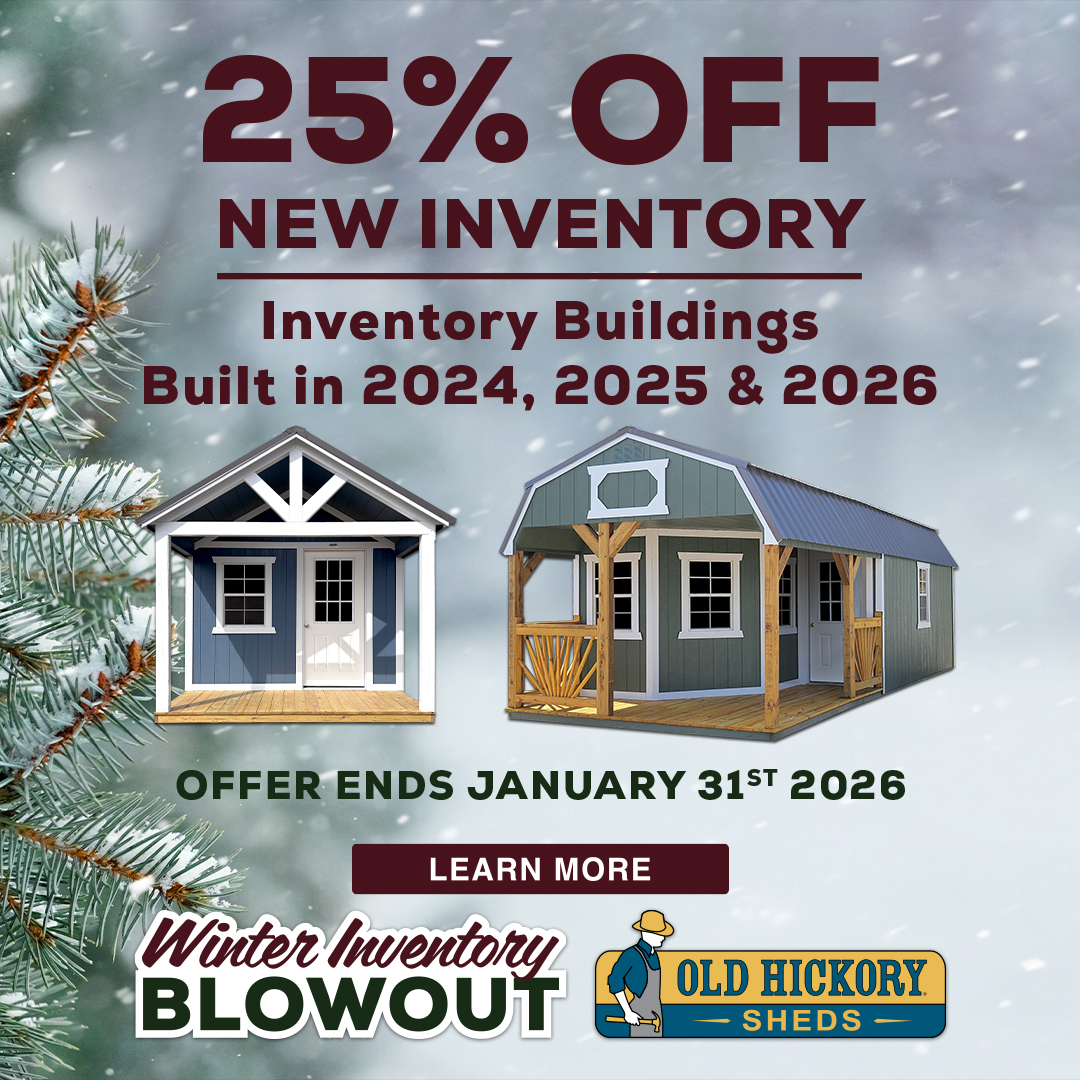 2026 Wintery Inventory Blowout Prices great deals with extra Savings on Building and Shed Sales Discounts for shed sales at French Creek Shed Sales and custom order sheds in Casper, WY Sheds from up to 30% OFF
