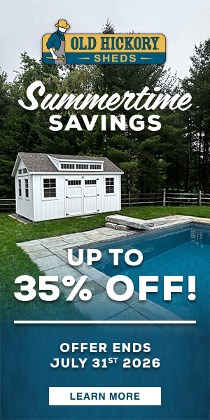Up to 30% off clearance shed inventory! Buy a shed today with Free Delivery! See details for delivery restrictions.