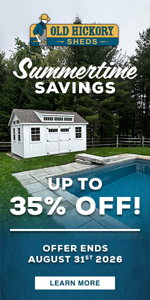 Up to 30% off clearance shed inventory! Buy a shed today with Free Delivery! See details for delivery restrictions. Call French Creek Designs Shed Sales for details